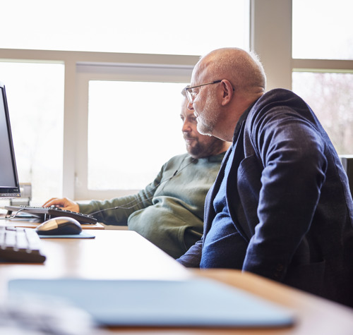 Kursister i arbejde