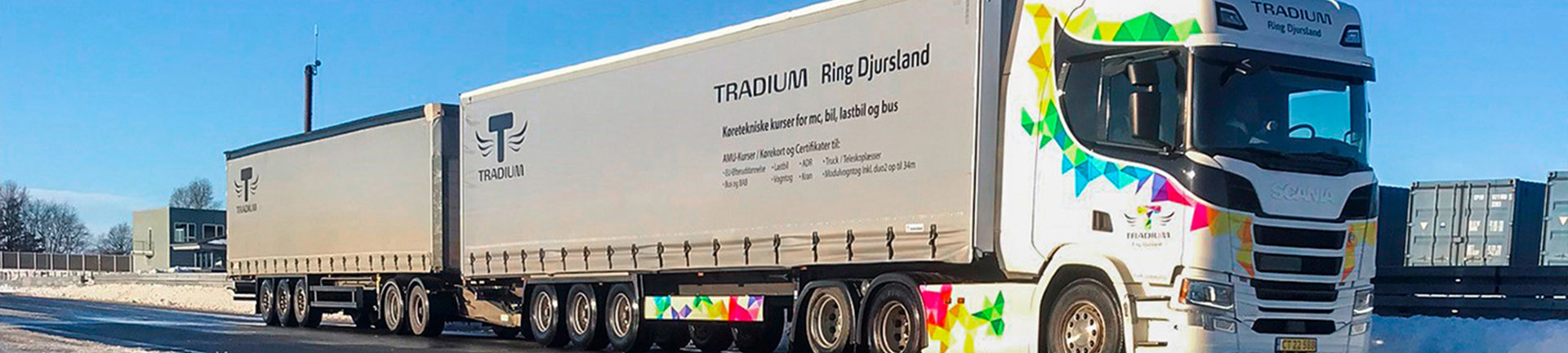 Modulvogntog - lastbil med hænger