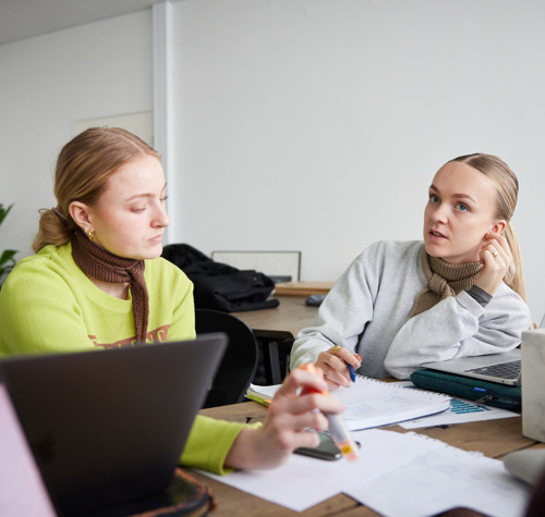 kursister til gruppearbejde