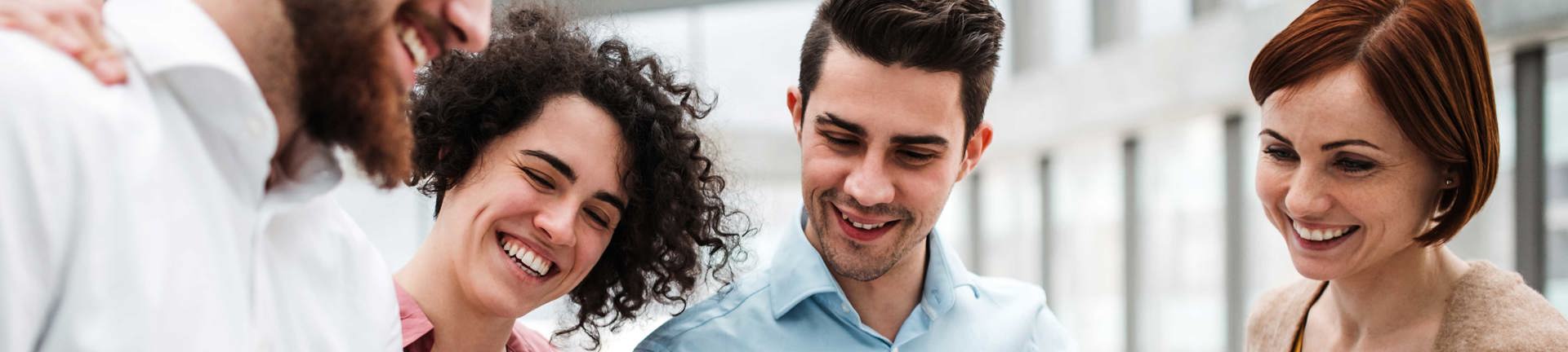 Fire kursister i gruppearbejde